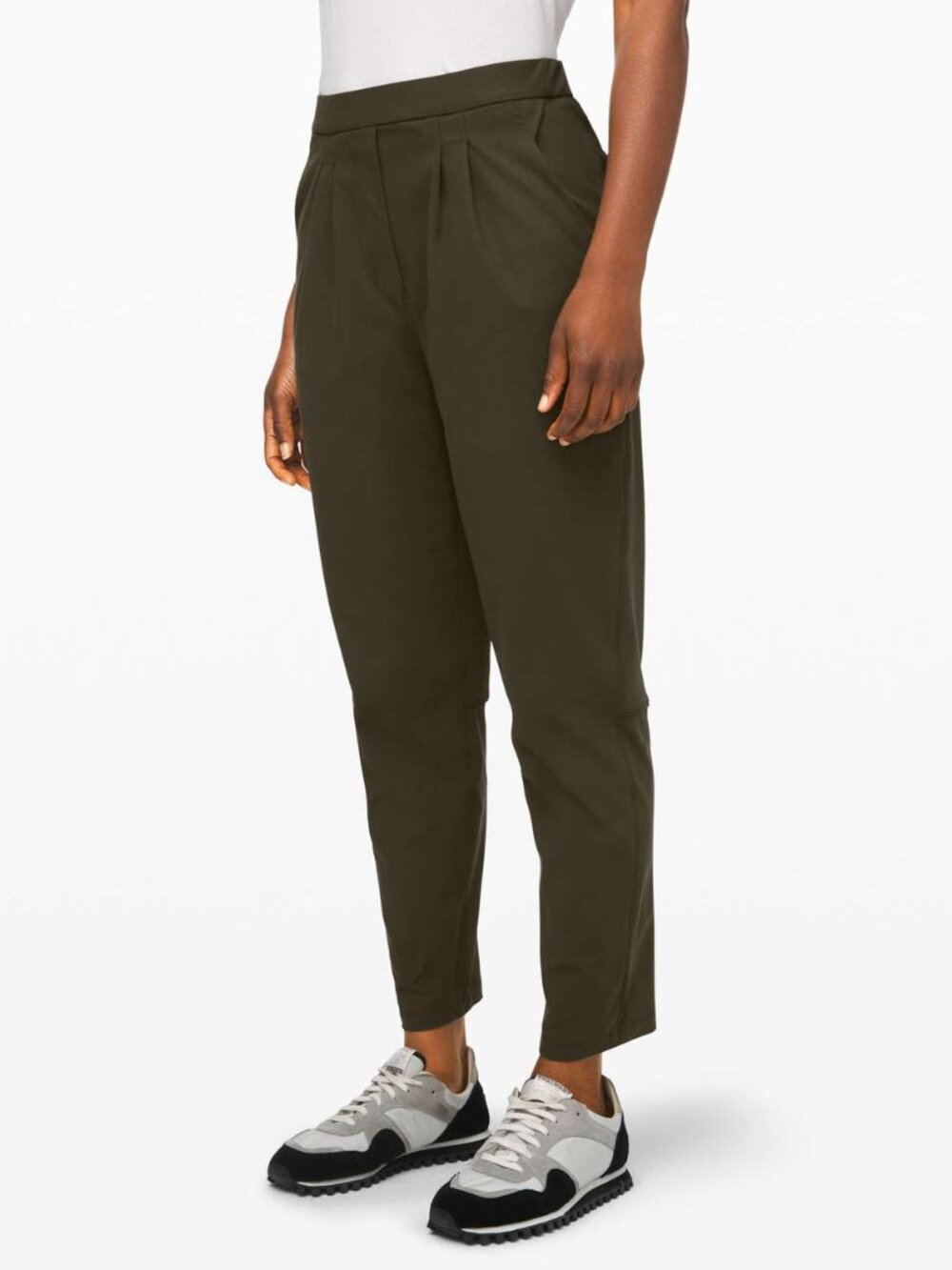 lululemon — Green Essential High-Rise Trouser Pleated Jogger Pant — Women Size 8
